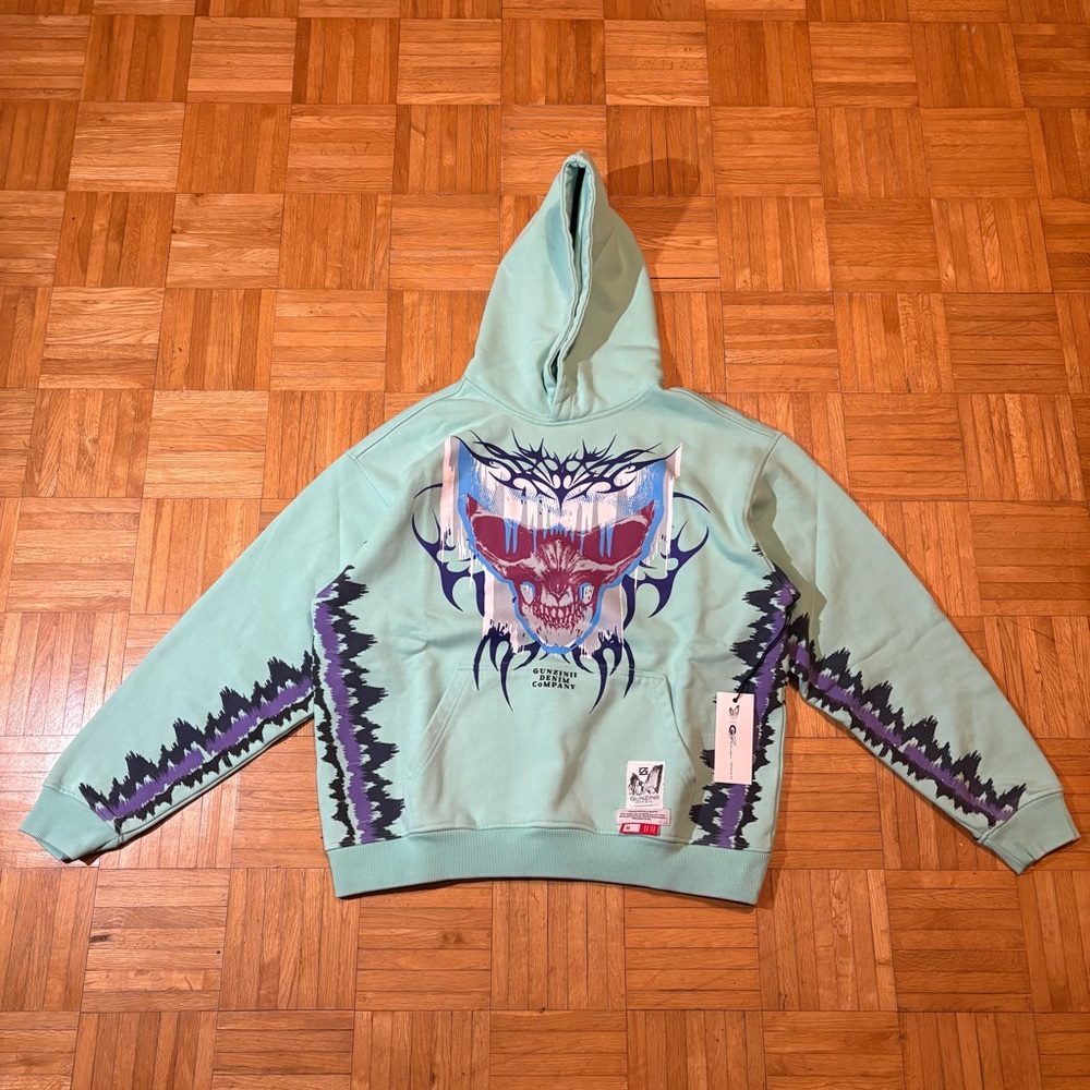 Gunzinii Multi Graphic Mint Hoodie